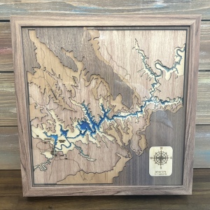 Amazing Lake Powell 3D laser cut topographic map